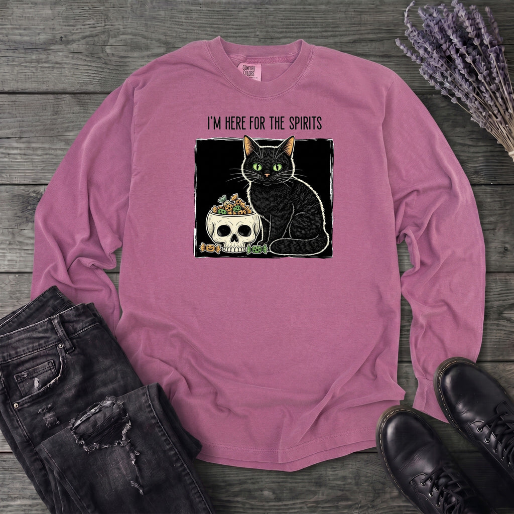 Here For The Spirits Long Sleeve T-Shirt