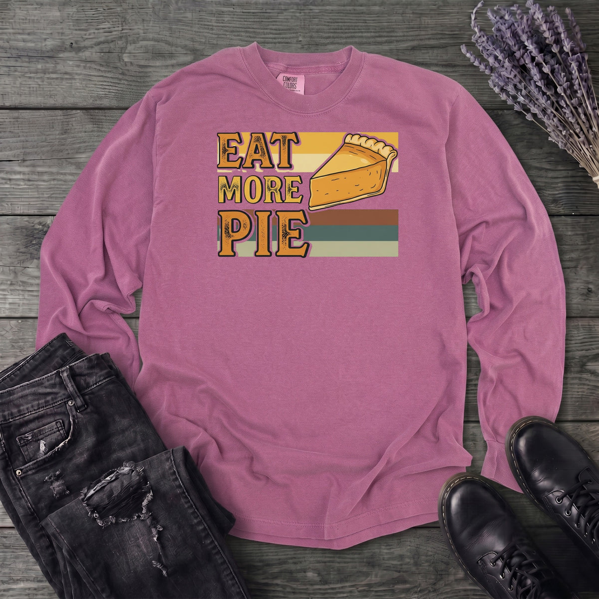 Eat More Pie Long Sleeve T-Shirt