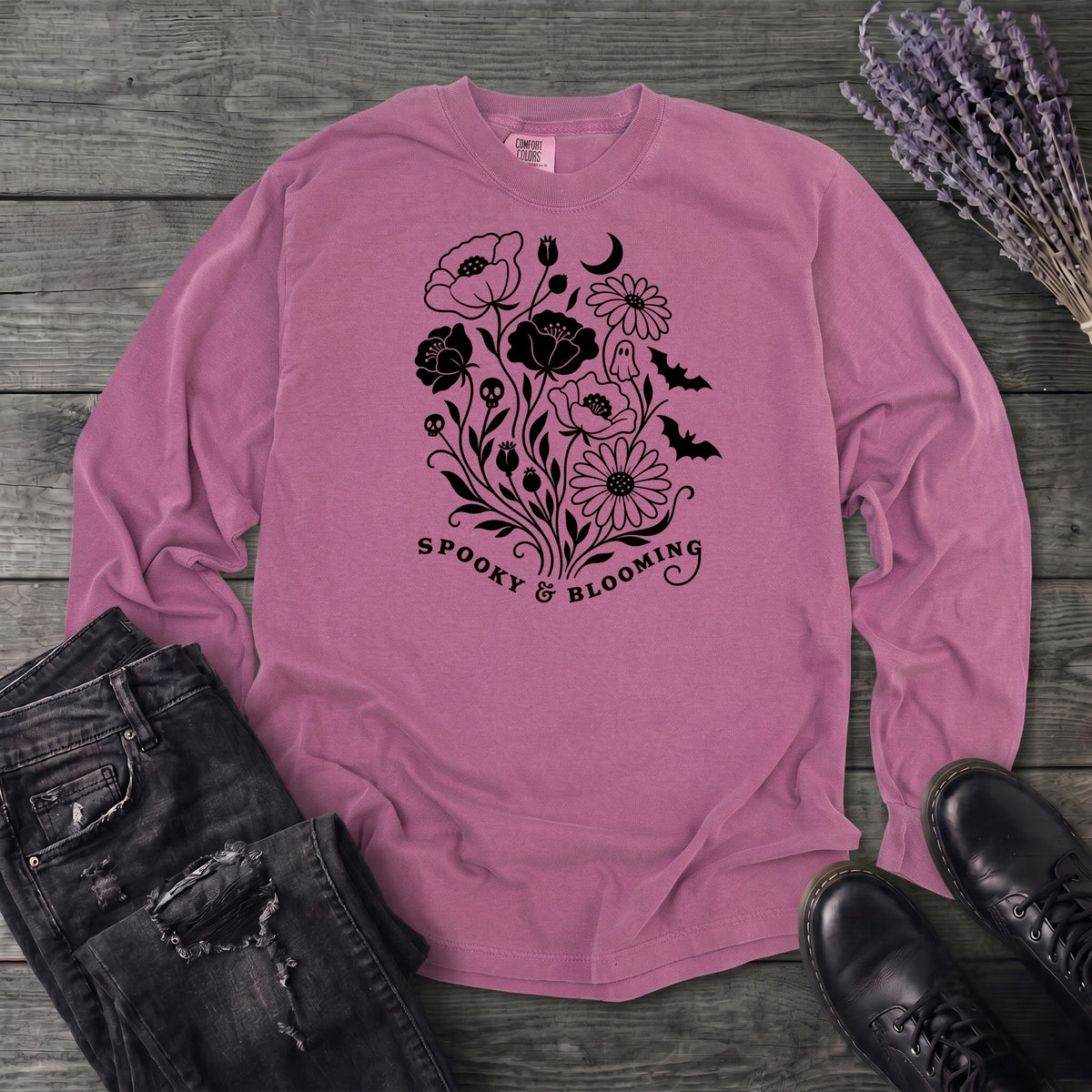 Spooky and Blooming Long Sleeve T-Shirt