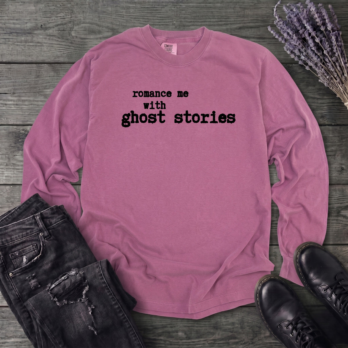 Romance Me With Ghost Stories Long Sleeve T-Shirt