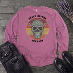 Death Before Destash Yarn Skull Long Sleeve T-Shirt