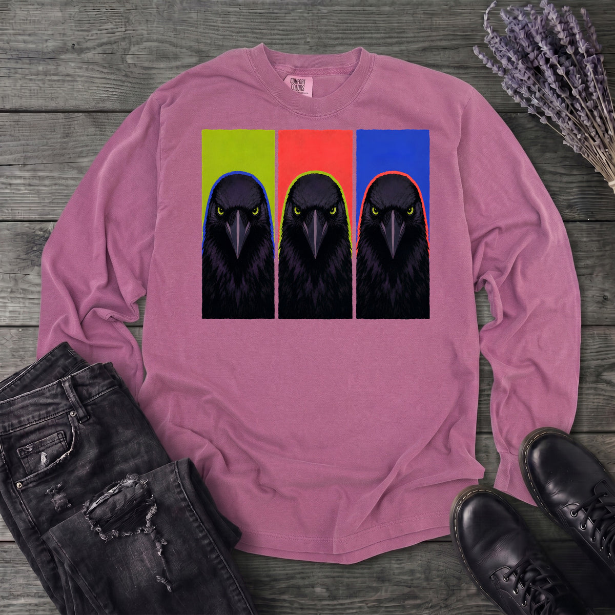 Crow Lineup Long Sleeve T-Shirt