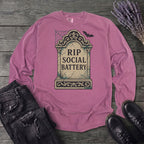 RIP Social Battery Long Sleeve T-Shirt