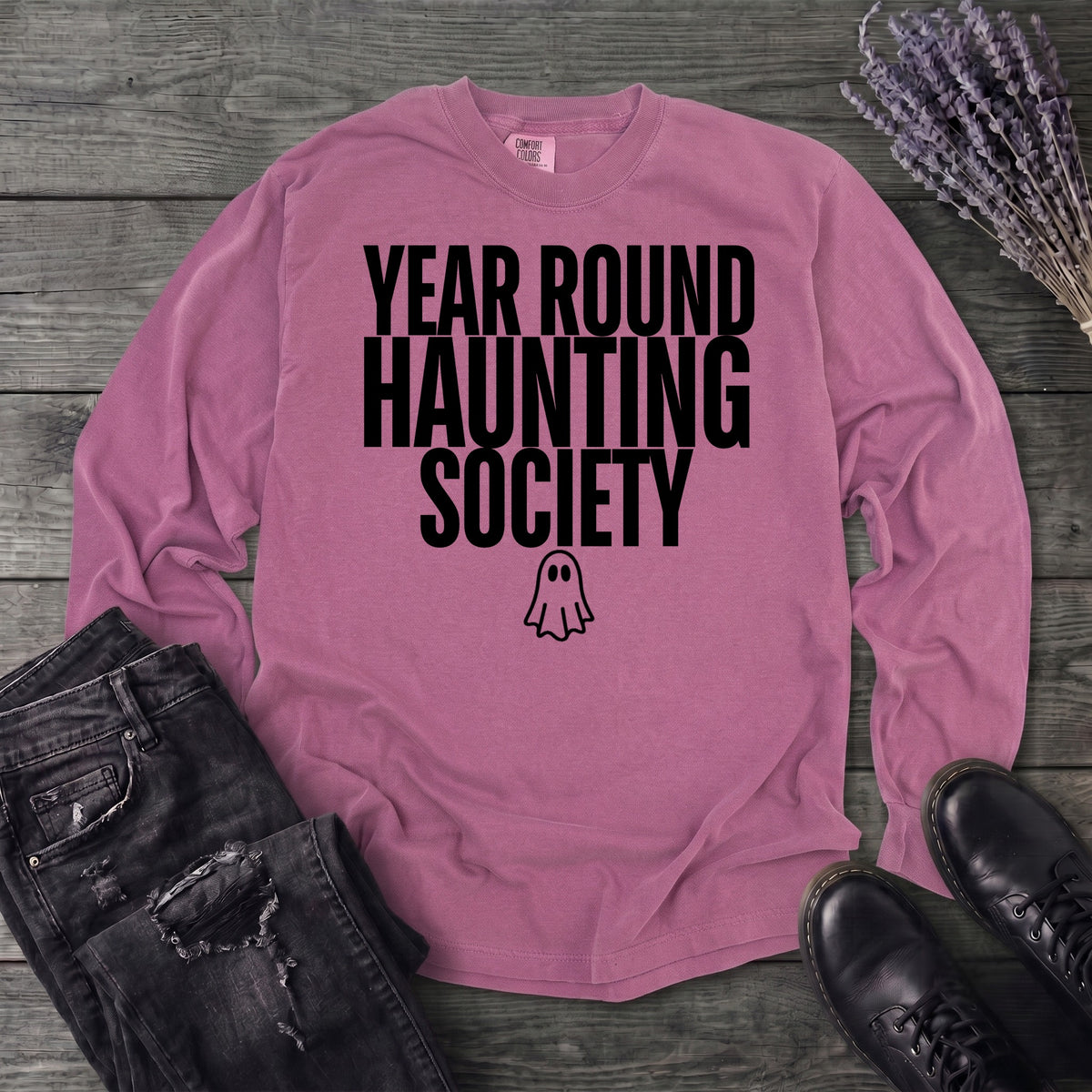 Year Round Haunting Society Long Sleeve T-Shirt