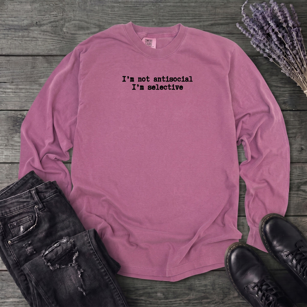 Not Antisocial Long Sleeve T-Shirt