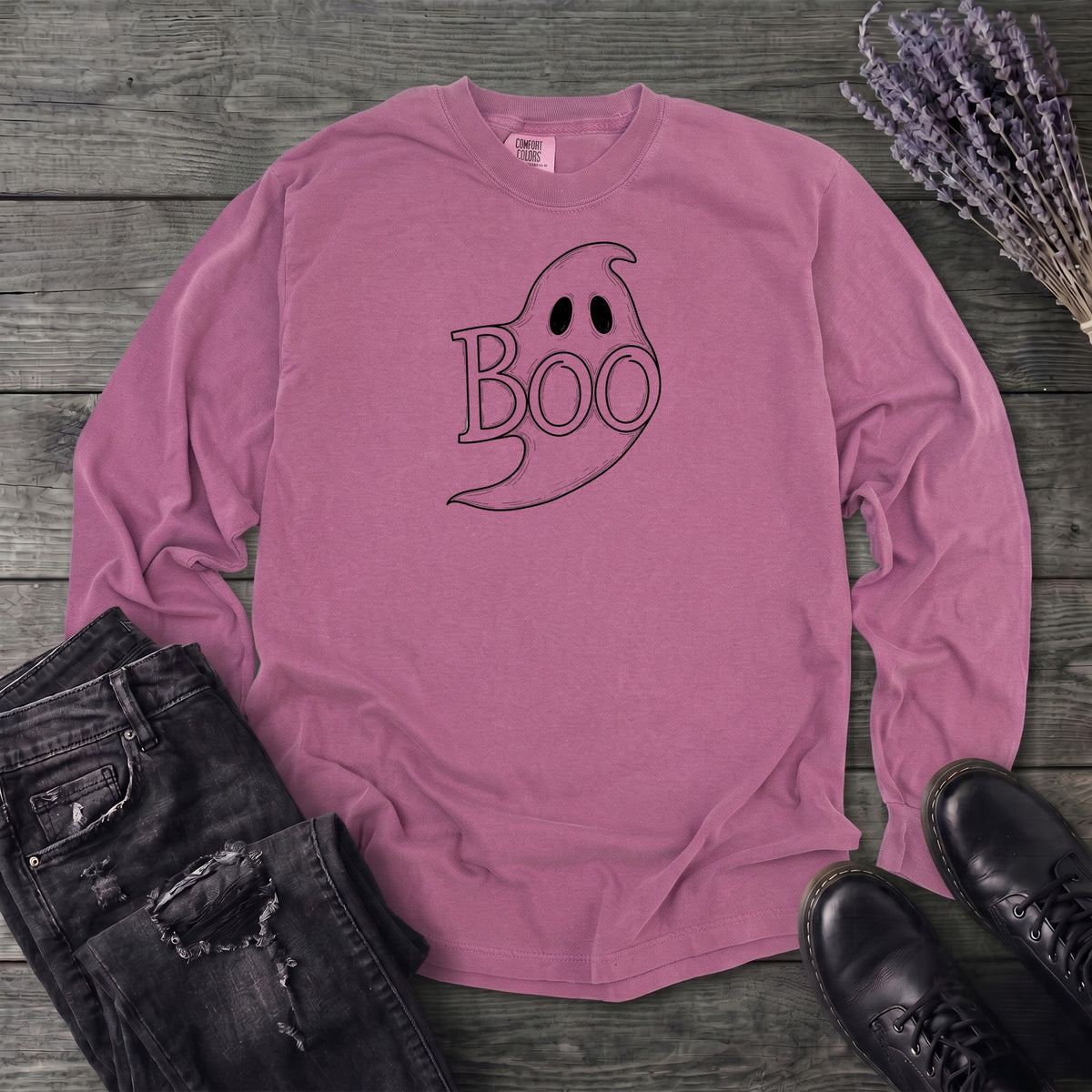 Boo Ghost Long Sleeve T-Shirt