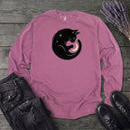 Cat and Moon Long Sleeve T-Shirt