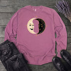 Comedy Tragedy Moons Long Sleeve T-Shirt