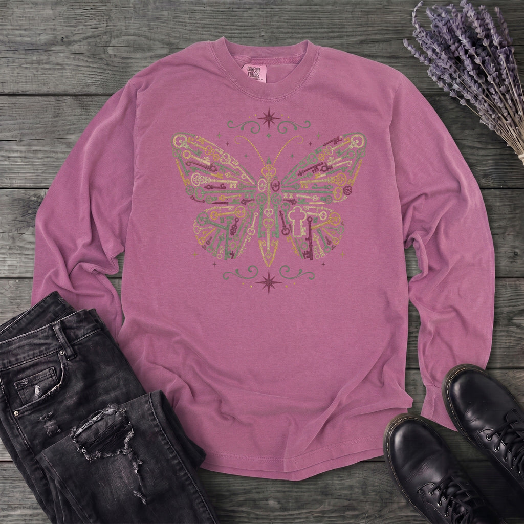 Butterfly Keys Long Sleeve T-Shirt