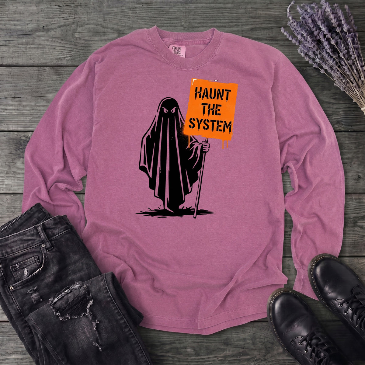 Haunt The System Long Sleeve T-Shirt