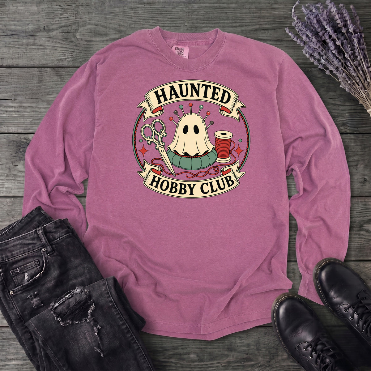 Haunted Hobby Club Long Sleeve T-Shirt