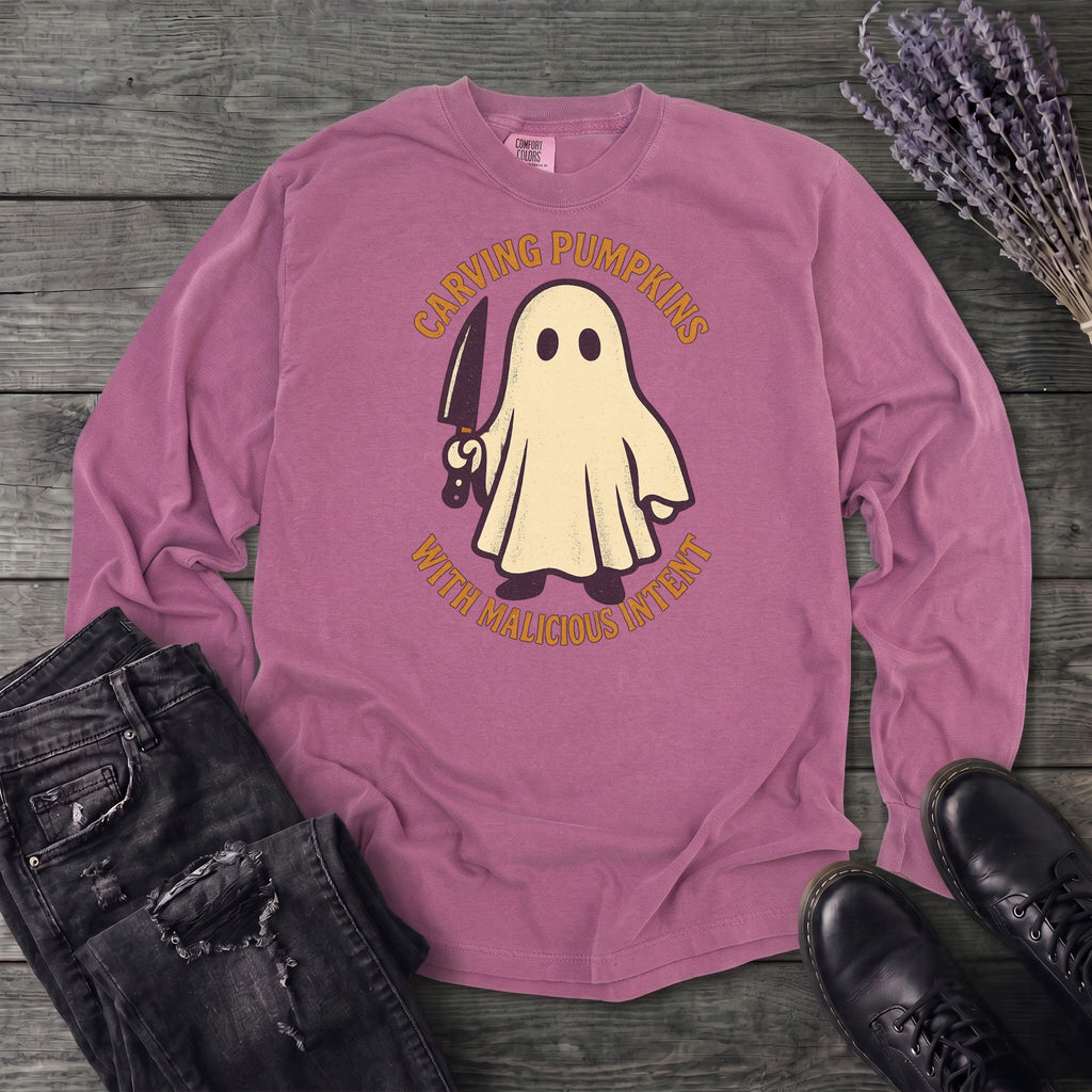 Carving With Malicious Intent Long Sleeve T-Shirt