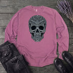 Filigree Skull Long Sleeve T-Shirt