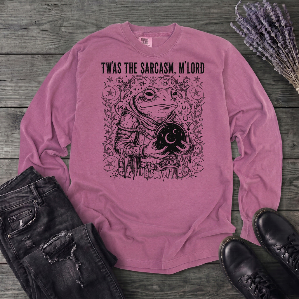 Twas The Sarcasm Frog Long Sleeve T-Shirt