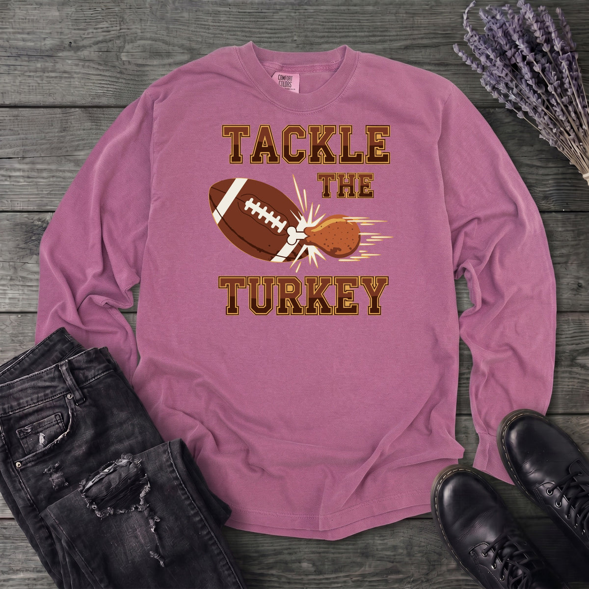 Tackle The Turkey Long Sleeve T-Shirt