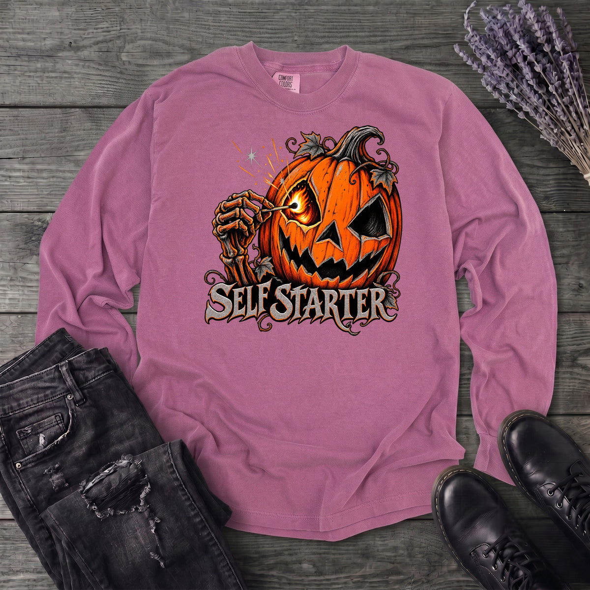 Self Starter Long Sleeve T-Shirt
