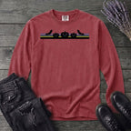 Bats Jack O Lantern Stripe Long Sleeve T-Shirt