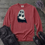 tropical ghost silhouette Long Sleeve T-Shirt