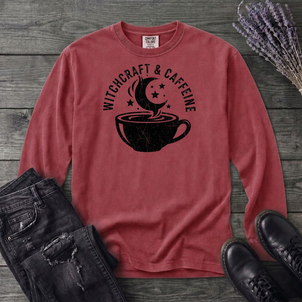 Witchcraft And Caffeine Long Sleeve T-Shirt