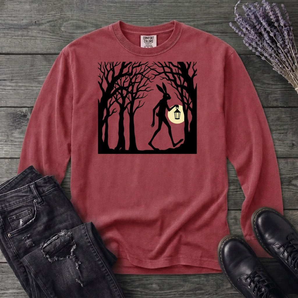 tall rabbit spooky easter Long Sleeve T-Shirt