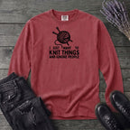 Knit Things And Ignore People Long Sleeve T-Shirt