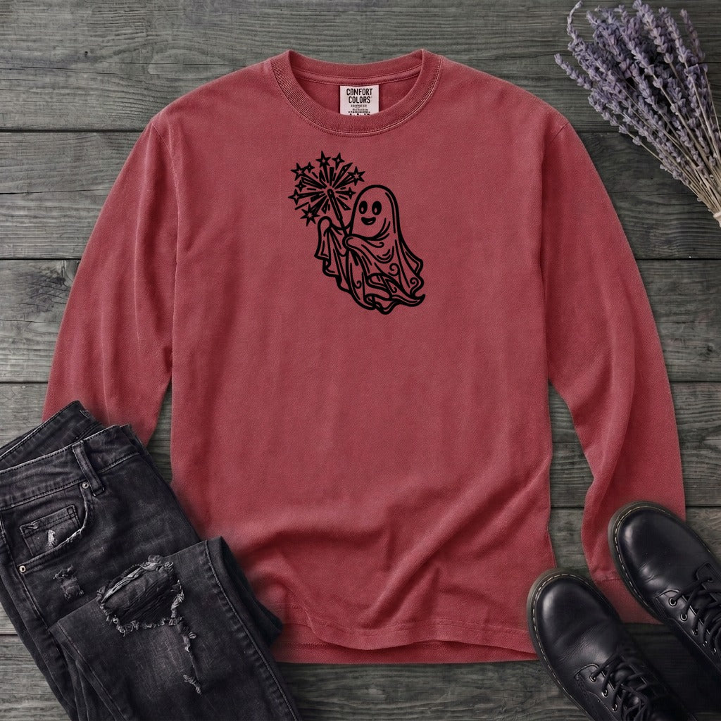 Ghost Sparkler Long Sleeve T-Shirt