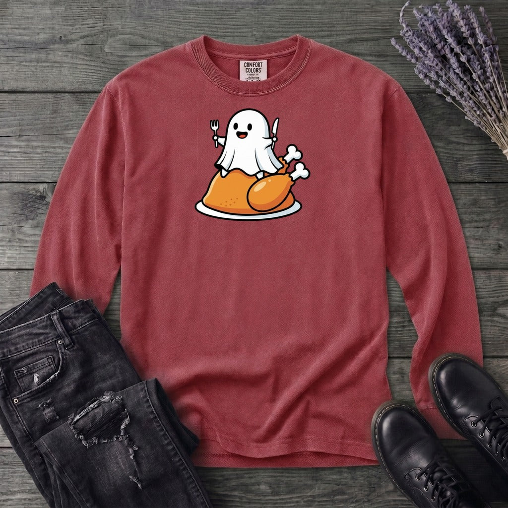 Ghost On Turkey Long Sleeve T-Shirt