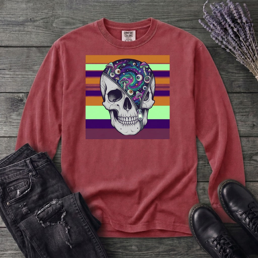 unzip your mind Long Sleeve T-Shirt