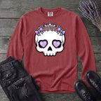 Cute Princess Skull Long Sleeve T-Shirt