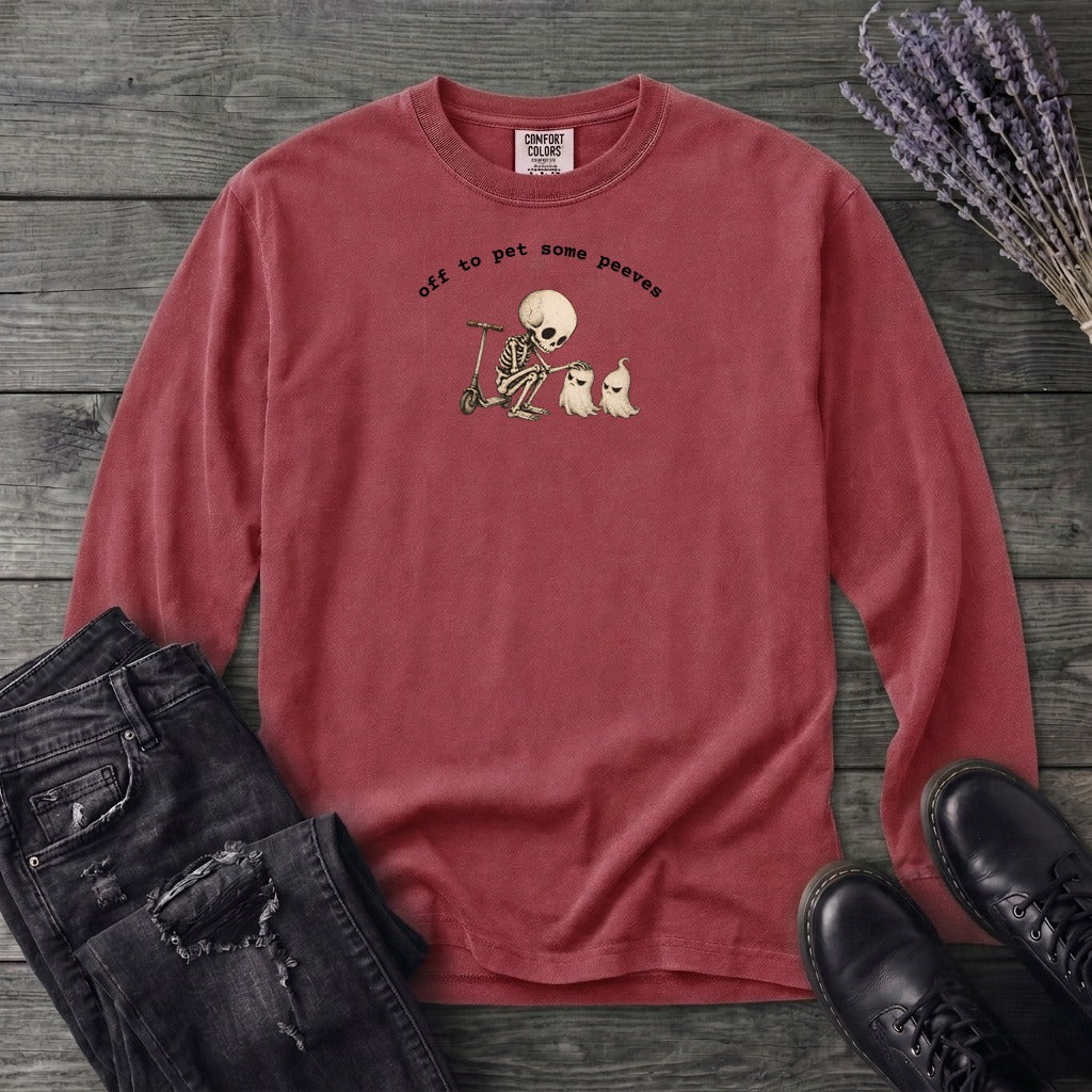 Off To Pet Some Peeves Long Sleeve T-Shirt