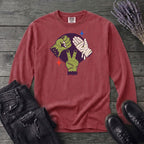 Classic Monster Rock Paper Scissor Game Long Sleeve T-Shirt