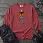 Skeleton Jack O Lantern Long Sleeve T-Shirt