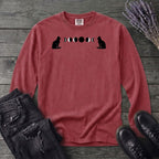 Cat Moon Phases Long Sleeve T-Shirt