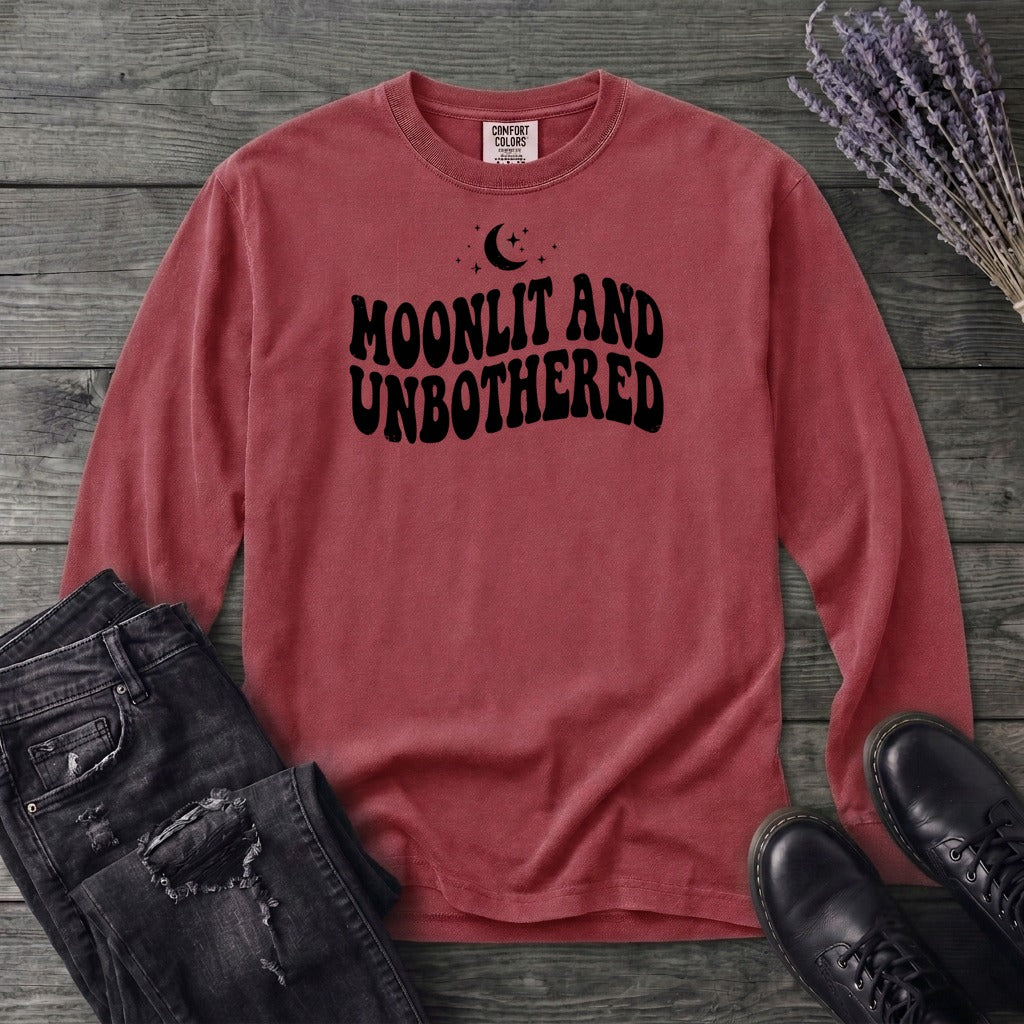 Moonlit and Unbothered Long Sleeve T-Shirt