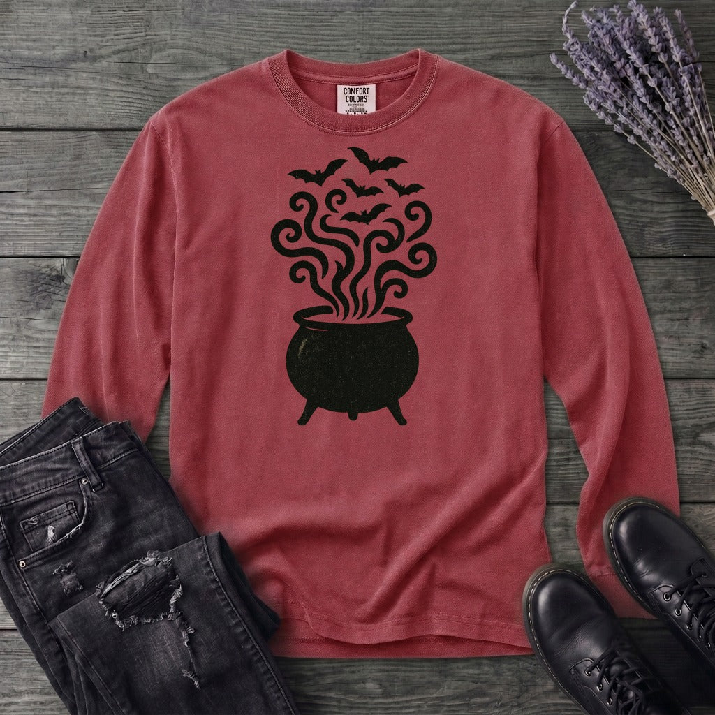 Bat Cauldron Long Sleeve T-Shirt