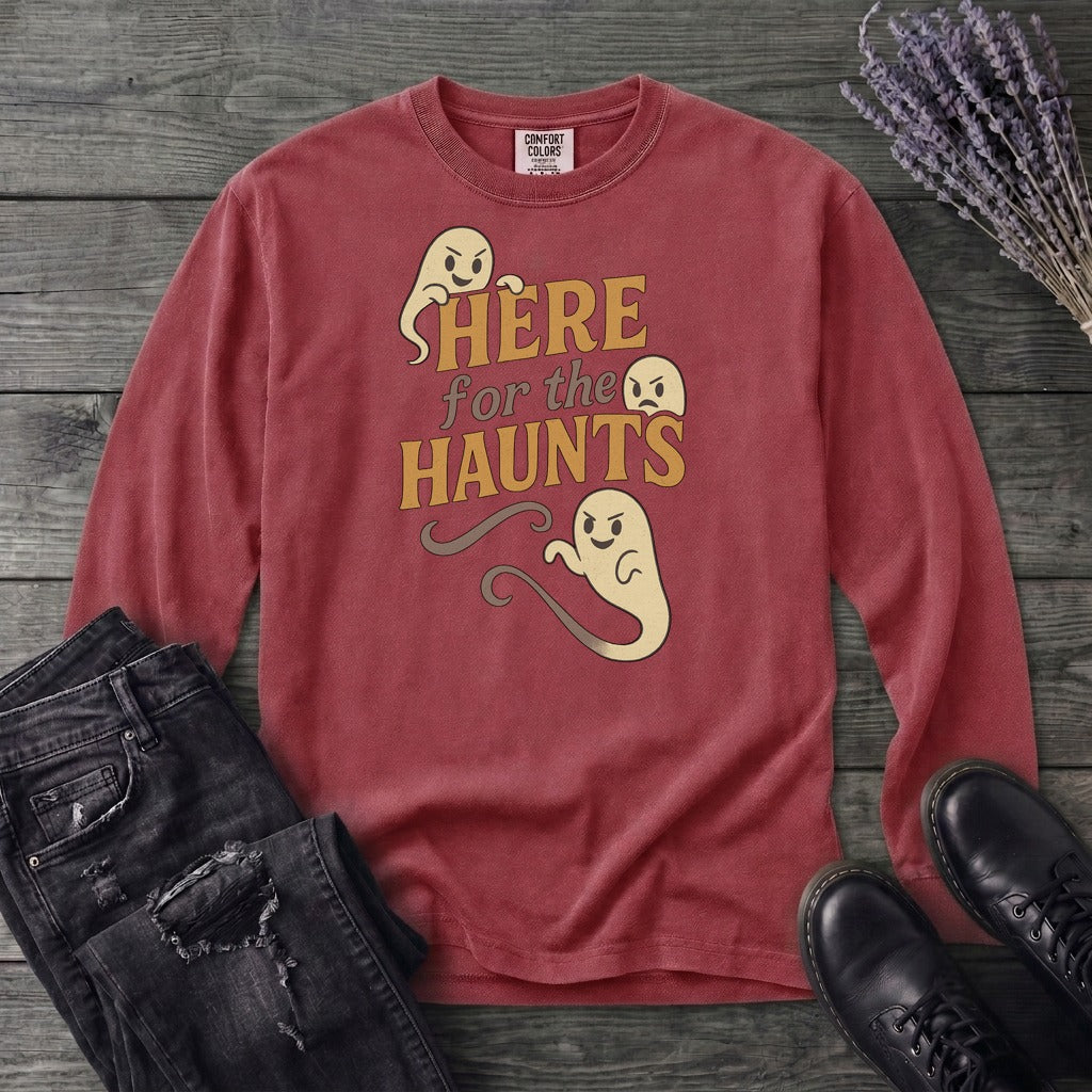 Here For The Haunt Long Sleeve T-Shirt