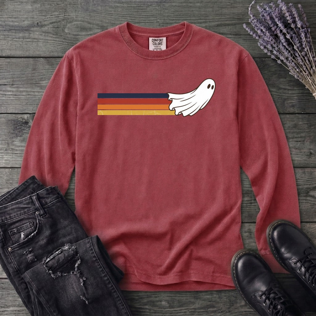 Retro Ghost Long Sleeve T-Shirt