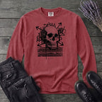 Grunge Skull Long Sleeve T-Shirt