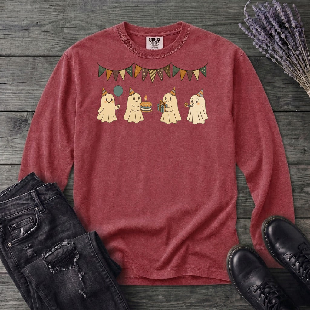 ghost birthday party Long Sleeve T-Shirt