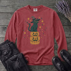 Stacked Cat and Pumpkins Long Sleeve T-Shirt