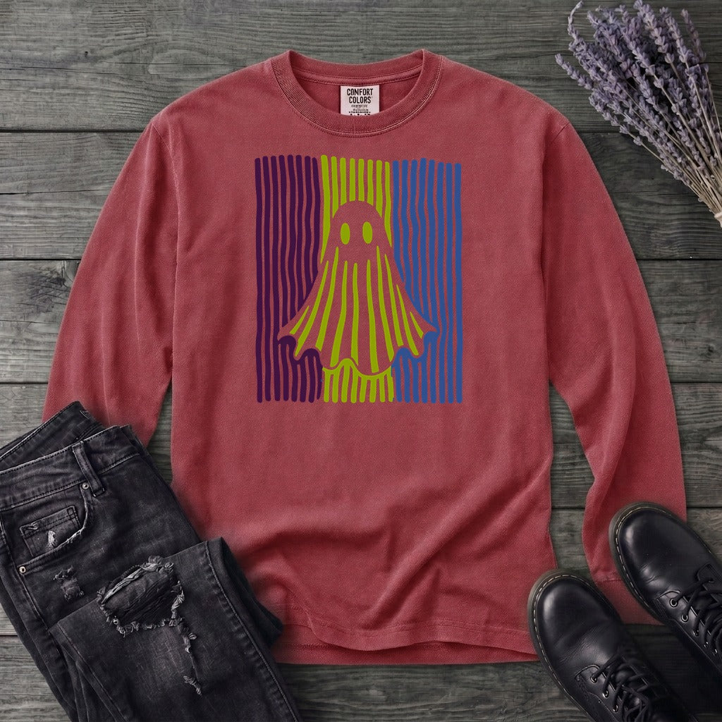 Ghost Stripes Long Sleeve T-Shirt