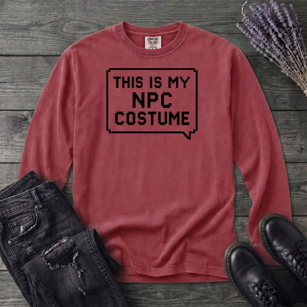 This Is My Npc Costume Long Sleeve T-Shirt