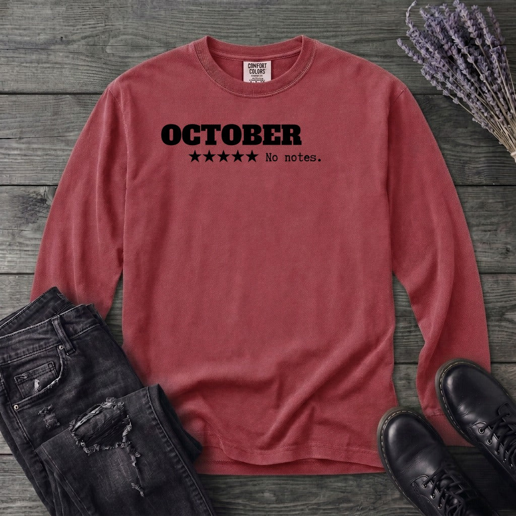 October Review Long Sleeve T-Shirt