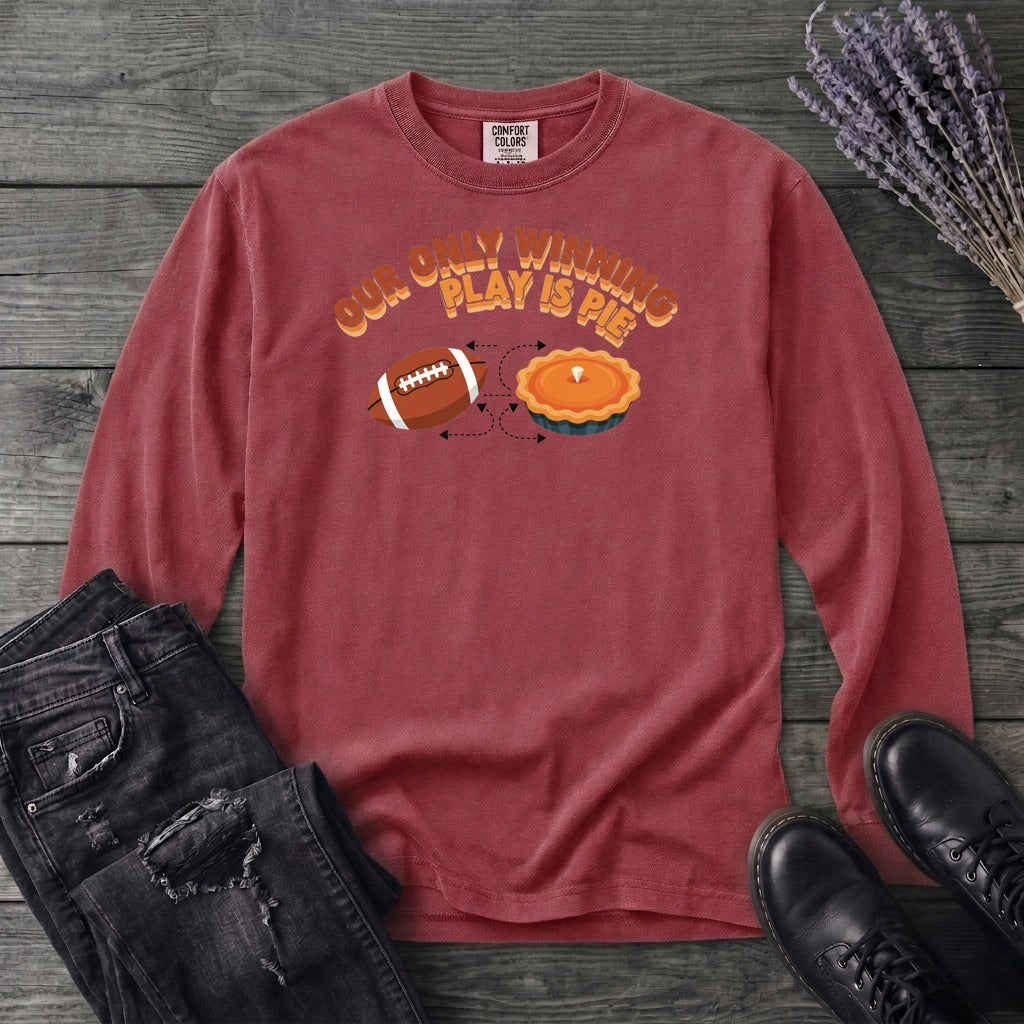 Winning Play Pie Long Sleeve T-Shirt