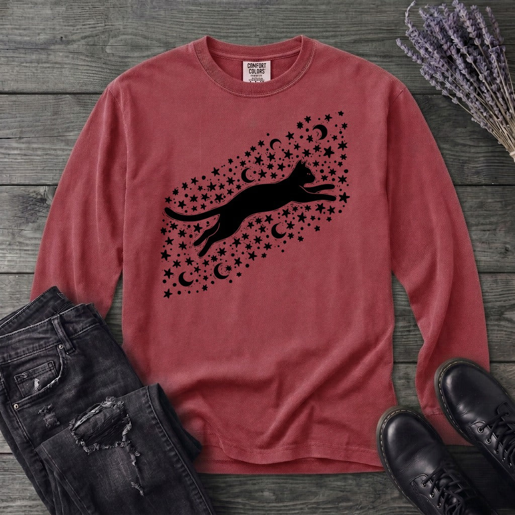 Celestial Cat Long Sleeve T-Shirt
