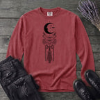 Art Nouveau Crescent Moths Long Sleeve T-Shirt