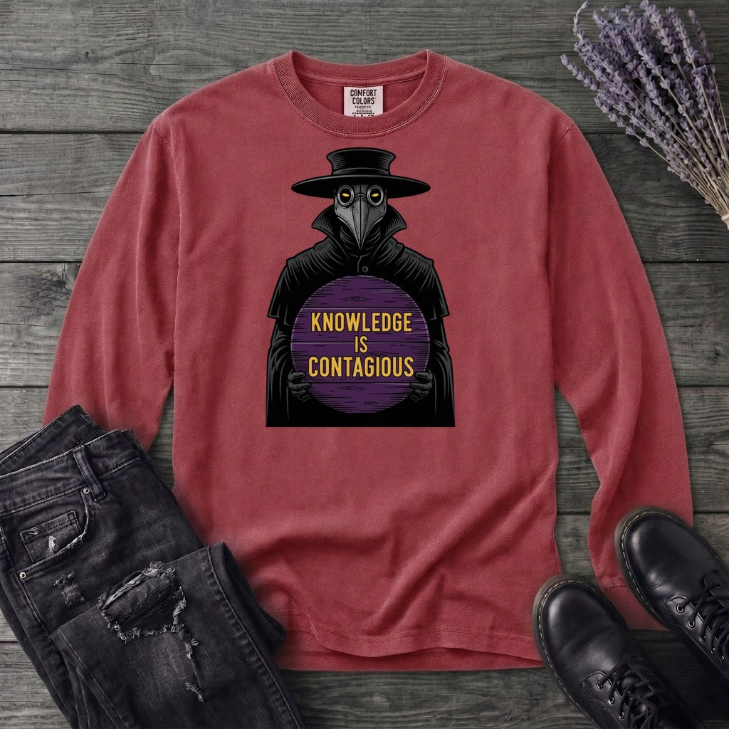 Plague Doctor Knowledge Is Contageous Long Sleeve T-Shirt