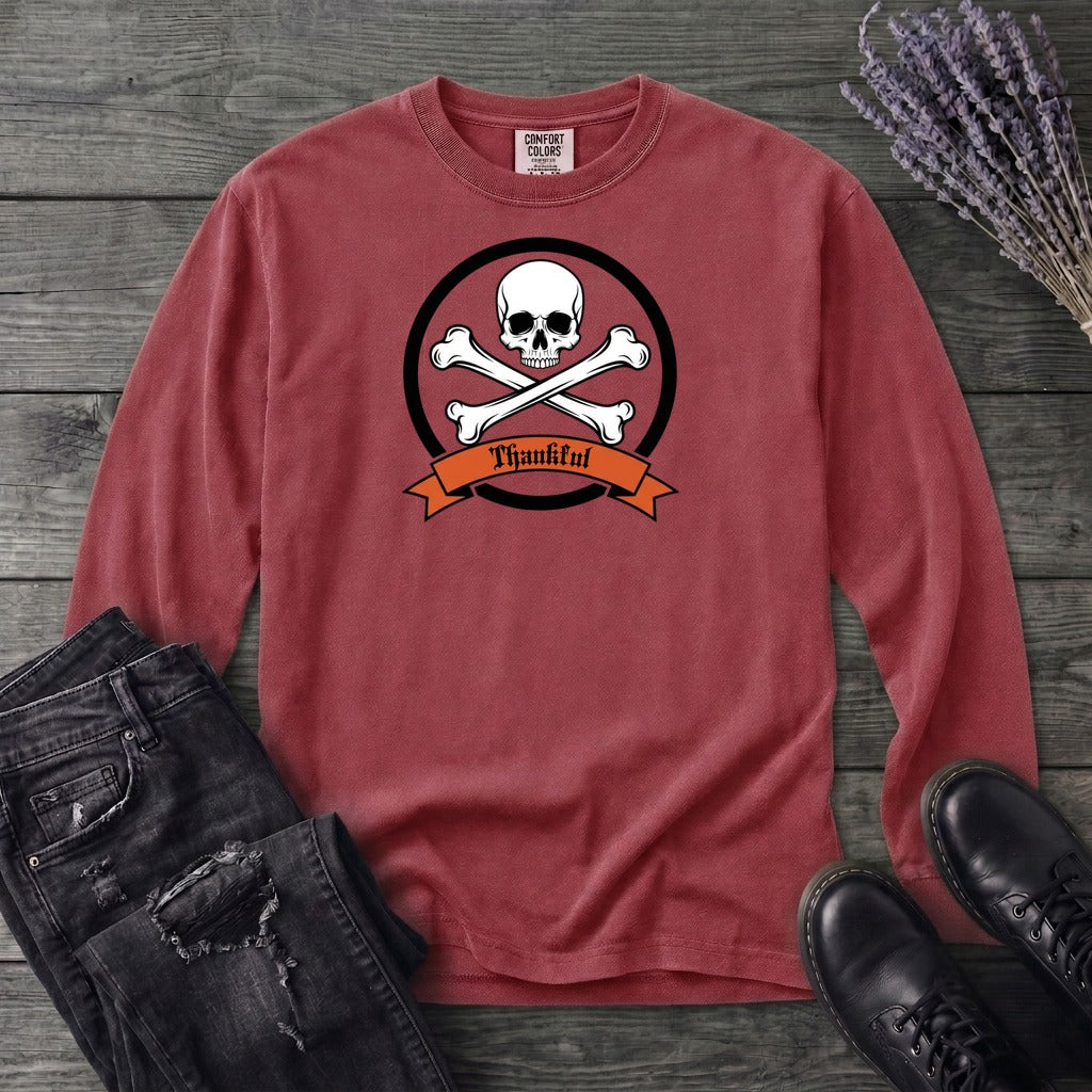 Thankful Crossbones Long Sleeve T-Shirt