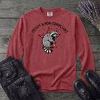 feisty non compliant raccoon Long Sleeve T-Shirt