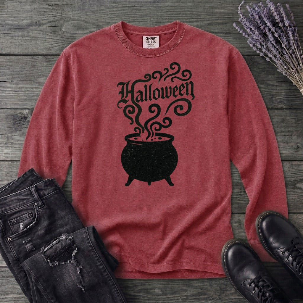 Halloween Cauldron Long Sleeve T-Shirt